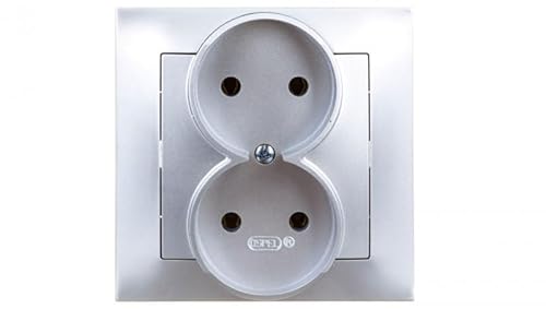 Ospel GP-2Y/18 Steckdosenleiste, IP20, 16 A, 84 mm, 45 mm, 84 mm, silberfarben von OSPEL