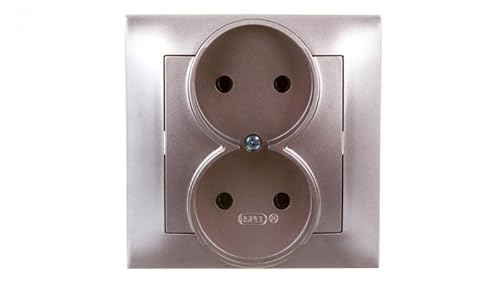 Ospel GP-2Y/23 Schutzkontakt-Steckdose, Titan, IP20, 16 A, 84 mm, 45 mm, 84 mm von OSPEL