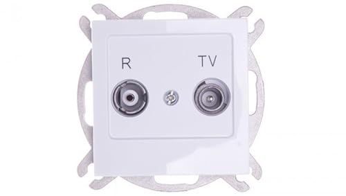 Ospel GPA-10GP/m/00 Steckdose, IP20, 71 mm, 34 mm, 71 mm, 103 g, Weiß von Ospel
