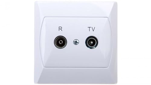 Ospel GPA-14AP/00 Steckdose IP20, 82 mm, 31 mm, 82 mm, 124 g, Weiß von OSPEL