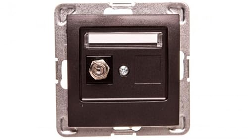 Ospel GPA-1YF/m/50 Steckdose, IP20, 71 mm, 38 mm, 71 mm, 52 g, Anthrazit von Ospel