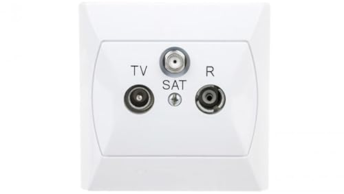 Ospel GPA-AS/00 Steckdose, weiß, IP20, 82 mm, 108,5 g von Ospel