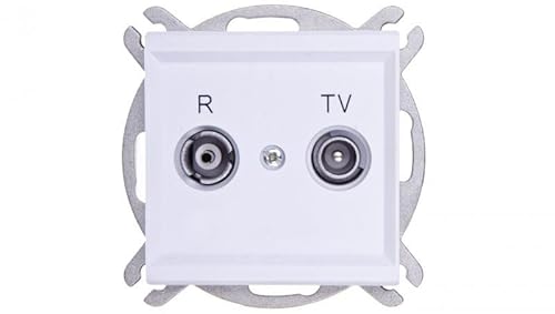 Ospel GPA-RK/m/00 Steckdose, weiß, IP20, 71 mm, 100,5 g von Ospel