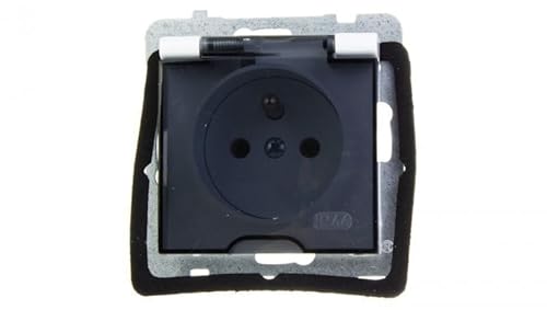 Ospel GPH-1GZ/m/00/d Schutzkontakt-Steckdose, IP44, 16 A, 71 mm, 41 mm, 71 mm, Weiß Ospel GPH-1GZ/m/00/d Schutzkontakt-Steckdose, IP44, 16 A, 71 mm, 41 mm, 71 mm, Weiß von Ospel