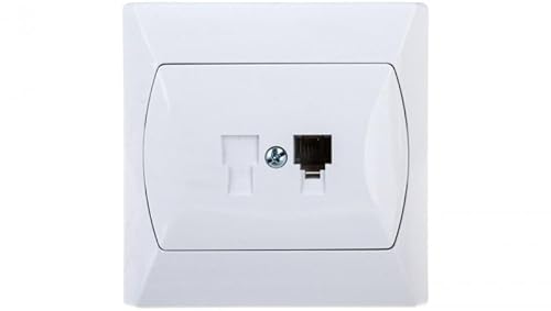 Ospel GPT-1A/00 Steckdose, weiß, IP20, 82 mm, 37,5 g von Ospel