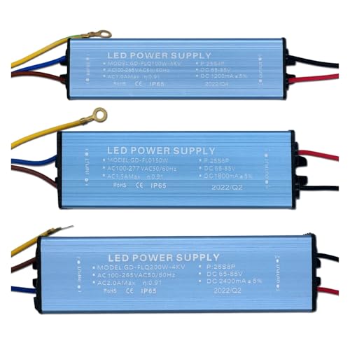 LED-Treiber AC100-265V 100W 150W 200W Netzteil Konstantstrom Beleuchtung Trafo DC65-85V geeignet für Beamer (200W 2400mA) von OSQZHBFE