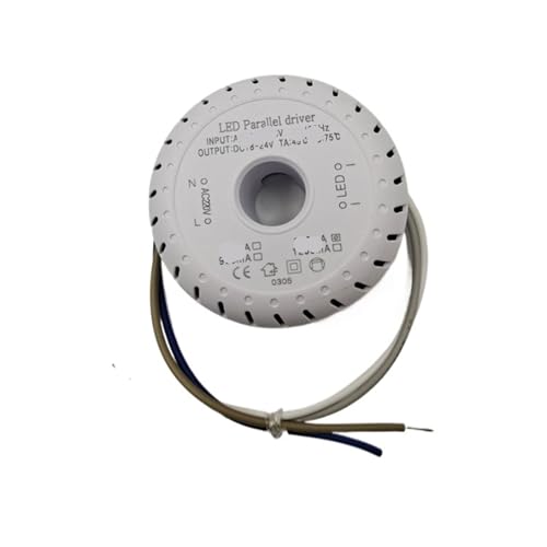 OSQZHBFE Nordischer Wohnzimmer-Kronleuchter mit Treiber, quadratische Deckenleuchte mit drei parallelen Drähten, dreifarbig, Vorschaltgerät 24 V (Round Two Wire 0,4 A) von OSQZHBFE