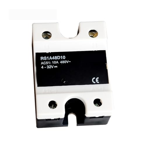 RS1A48D10 Eingang 5V 12V 24V 32V DC SSR Halbleiterrelais + Mini, Triac-Ausgang 10A /42-530V AC Spannungsregler Schaltermodul RS1A48D10 Eingang 5V 12V 24V 32V DC SSR Halbleiterrelais + Mini, Triac-Ausgang 10A /42-530V AC Spannungsregler Schaltermodul von OSQZHBFE