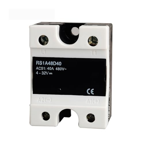 RS1A48D40 Eingang 5V 12V 24V 32V DC SSR Halbleiterrelais + Mini, Ausgang 40A /42-530V AC Spannungsregler Schaltermodul RS1A48D40 Eingang 5V 12V 24V 32V DC SSR Halbleiterrelais + Mini, Ausgang 40A /42-530V AC Spannungsregler Schaltermodul von OSQZHBFE