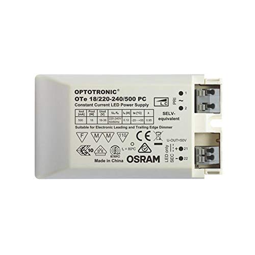 Konstantstrom-LED-Betriebsgerät dimmbar OSRAM OTE 18/220-240/500PC von OSRAM
