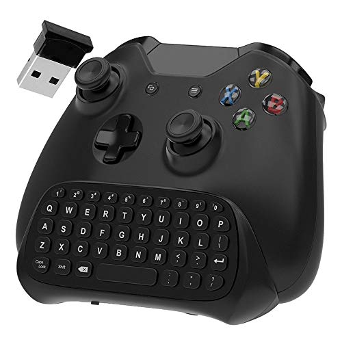 OSTENT 2.4G Wireless Chat Gamepad Tastatur mit Headset Audio für Microsoft Xbox One/S/X Controller Farbe Schwarz von OSTENT