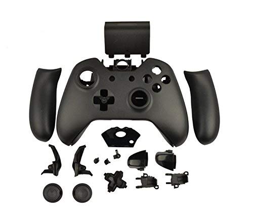OSTENT Ersatzgehäuse Shell Buttons Kit kompatibel für Microsoft Xbox One Wireless Controller - Farbe Schwarz von OSTENT