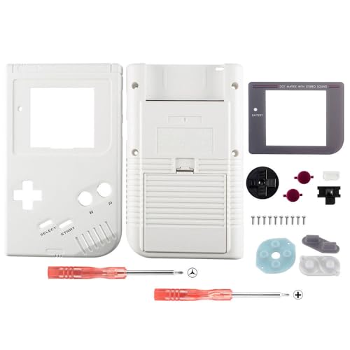 OSTENT Full Housing Case Hülle Ersatz für Nintendo GB Game Boy Konsole Farbe Weiß von OSTENT