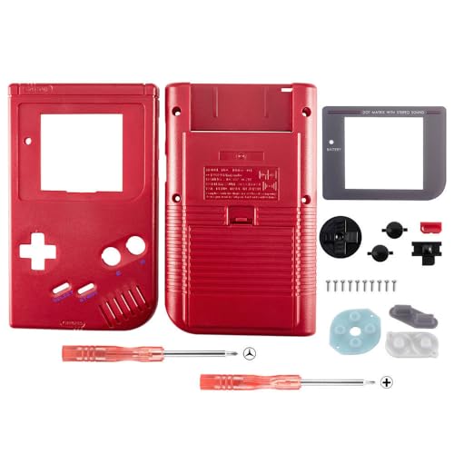 OSTENT Full Housing Hülle Tasche Ersatz für Nintendo GB Game Boy Konsole Farbe Rot von OSTENT