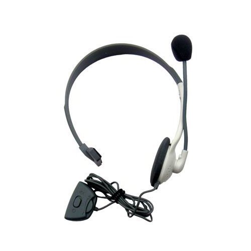 OSTENT Headset Kopfhörer Kopfhörer mit Mikrofon kompatibel für Microsoft Xbox 360 Live Game - Farbe Weiß von OSTENT