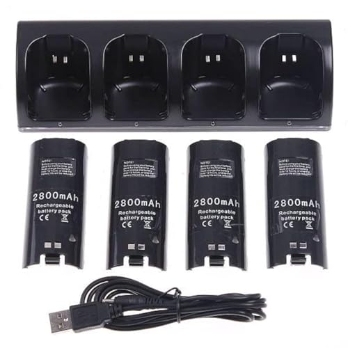 OSTENT Ladegerät Dock Station + 4 Akku Packs für Nintendo Wii Remote Controller Farbe schwarz OSTENT Ladegerät Dock Station + 4 Akku Packs für Nintendo Wii Remote Controller Farbe schwarz von OSTENT