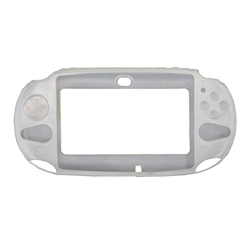 OSTENT Schützende Silikon-Soft Case Cover Tasche Haut kompatibel für Sony PS Vita PSV PCH-2000 - Farbe Weiß von OSTENT
