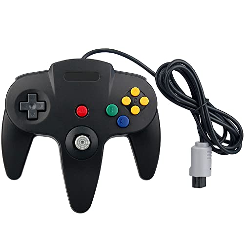 OSTENT Wired Controller Gamepad Joystick Joypad für Nintendo 64 N64 Konsole Videospiele Farbe Schwarz von OSTENT