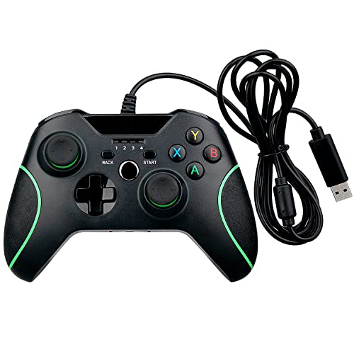 OSTENT Wired USB Controller Joystick Gamepad für Microsoft Xbox One/Xbox One S/Windows PC Laptop Farbe Schwarz OSTENT Wired USB Controller Joystick Gamepad für Microsoft Xbox One/Xbox One S/Windows PC Laptop Farbe Schwarz von OSTENT