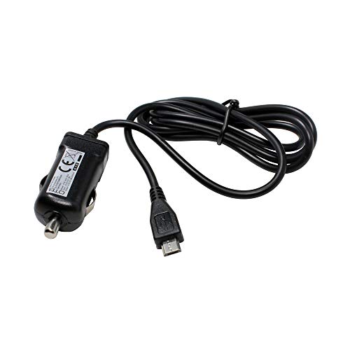 Kfz Ladekabel, Micro USB, 2400mA, Autoladekabel, schwarz für Archos 101 Magnus Plus von OTB