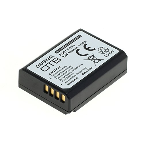 OTB Akku für LP-E10 / Canon EOS 1100D / 1200D 950mAH / Li-Ion mit Infochip OTB Akku für LP-E10 / Canon EOS 1100D / 1200D 950mAH / Li-Ion mit Infochip von OTB