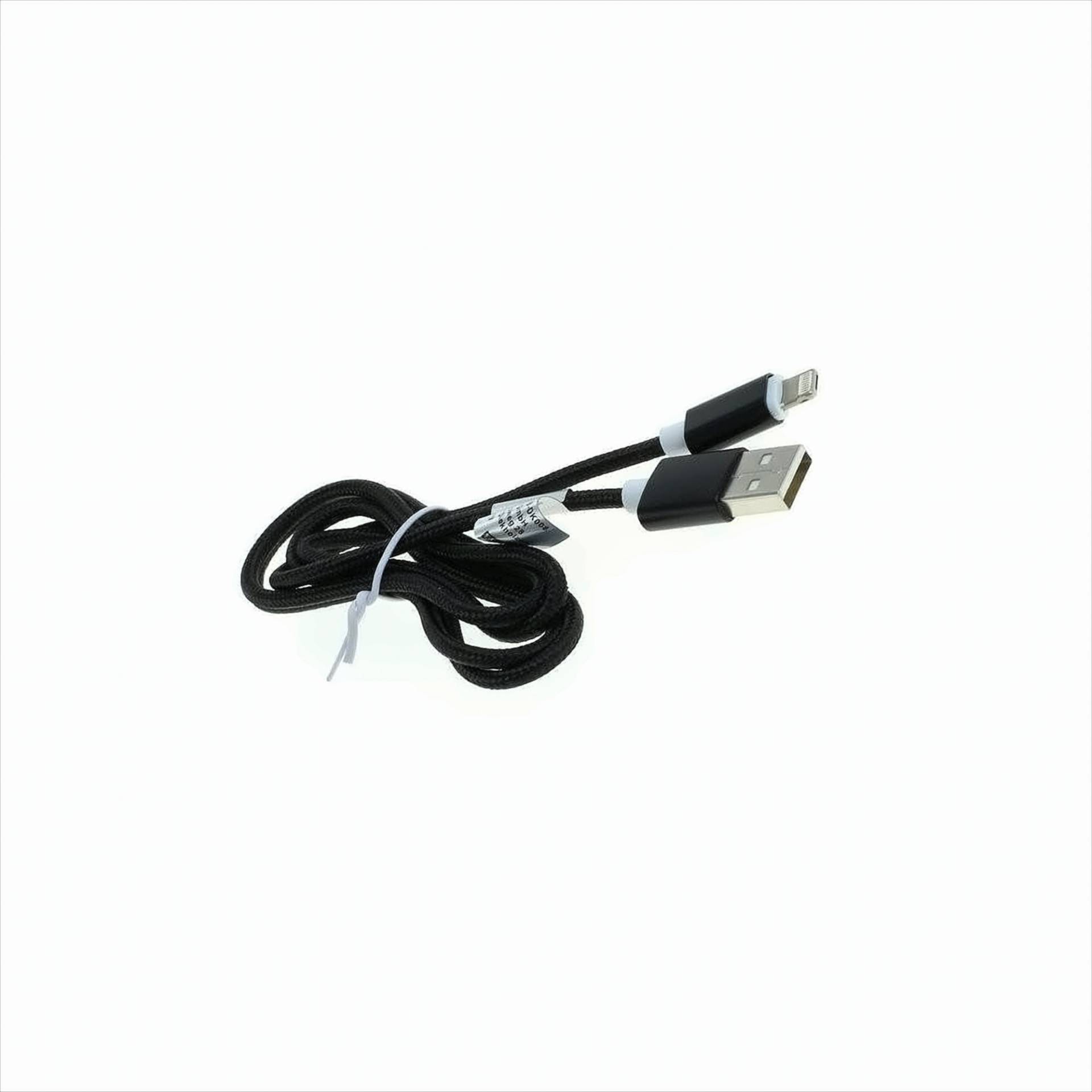 OTB Datenkabel 2in1 - kompatibel zu iPhone / Micro-USB - Nylonmantel - 1,0m - schwarz von OTB