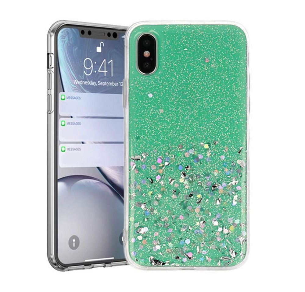 OTB Handyhülle Handyhülle Bling Glitzer Hülle Silikon Case Schutz von OTB