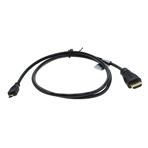 OTB High Speed HDMI Kabel auf Micro-HDMI mit Ethernet, 1 m Schwarz von OTB