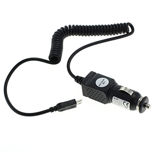 OTB KFZ-Ladekabel Ladegerät Car Charger Autoladegerät für Apple iOS Android Smartphones Tablets Micro-USB für Samsung Galaxy, Sony, HTC, Huawei, BlackBerry, LG usw. 1A Auto (Schwarz) von OTB