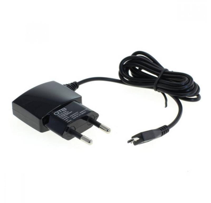 OTB Micro USB Netzteil / Ladeadapter, 5V / 1A, flache Bauform, schwarz USB-Ladegerät von OTB