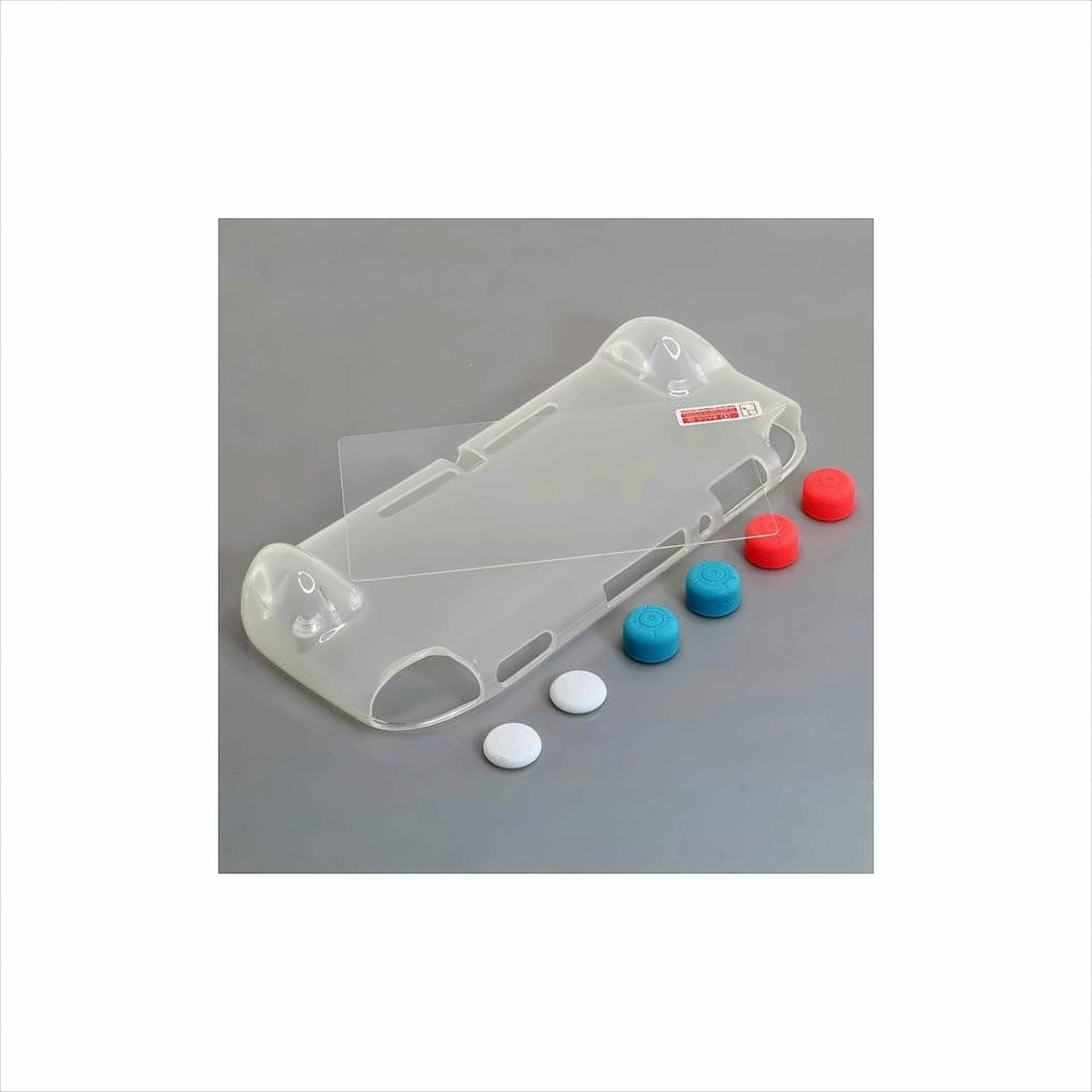 OTB TPU Schutzhülle kompatibel zu Nintendo Switch Lite - inkl. Schutzglas und 6 Analogstick Kappen von OTB