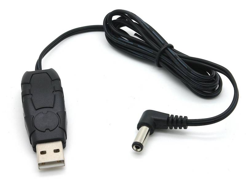 OTB USB Spannungswandler 5V USB A Stecker -> 12V Hohlstecker 5,5 x 2,1 mm Netzkabel von OTB
