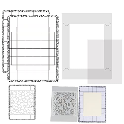 3 Stück/Set Stick und Stempelmatte und feste Stempel-Mischvorlage niedrige Klebefläche für DIY-Projekte Papierkarten ScrapbookingumProjekte an Ort und Stelle zuhalten während die Tinte gemischt wird von OTCRAFT
