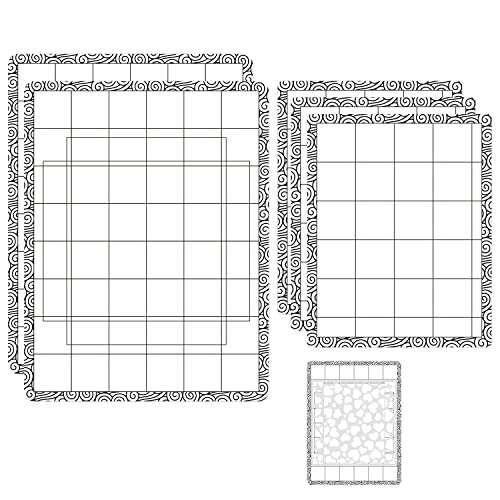 5 Stück 16,5 x 21,6 x 15,2 cm Stick- und Stempelmatte, Mini-Matte mit geringer Stärke für DIY-Projekte, Papierkarten Scrapbooking Projekt an Ort und Stelle zu halten, während die Tinte gemischt wird von OTCRAFT