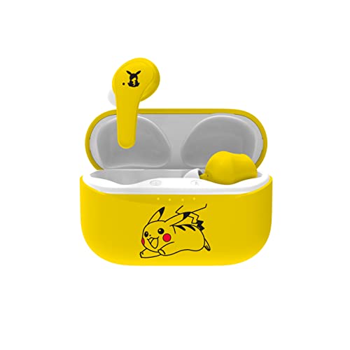 OTL Technologies Bluetooth-Kopfhörer V5.0 für Kinder Pokemon Pikachu mit Ladebox, gelb, one Size von OTL Technologies
