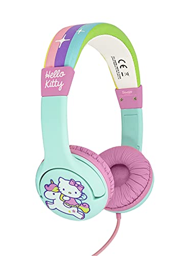 OTL Technologies HK0760 Kids Headphones - Hello Kitty Rainbow Wired Headphones for Ages 3 to 7 Years von OTL Technologies