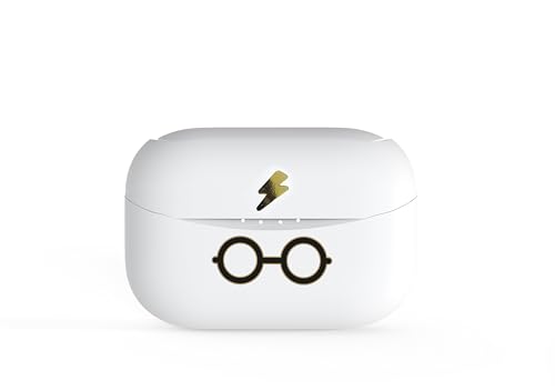OTL Technologies Kabellose Bluetooth-Kopfhörer V5.0 für Kinder Harry Potter Glasses mit Ladebox weiß von OTL Technologies