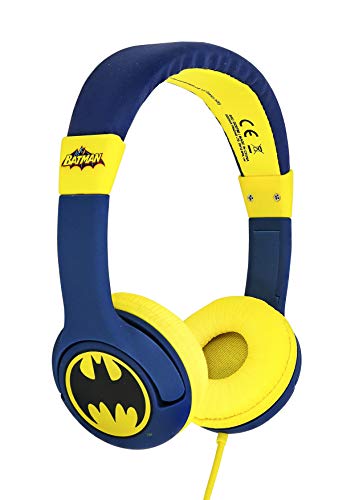 OTL Technologies Kids Headphones - Batman Bat Signal Wired Headphones for Children Aged 3 to 7 Years Blue von OTL Technologies