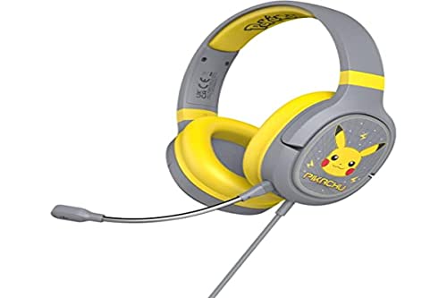 OTL Technologies Pokémon Pikachu Grey Pro G1 Gaming Kopfhörer, PK0862 von OTL Technologies