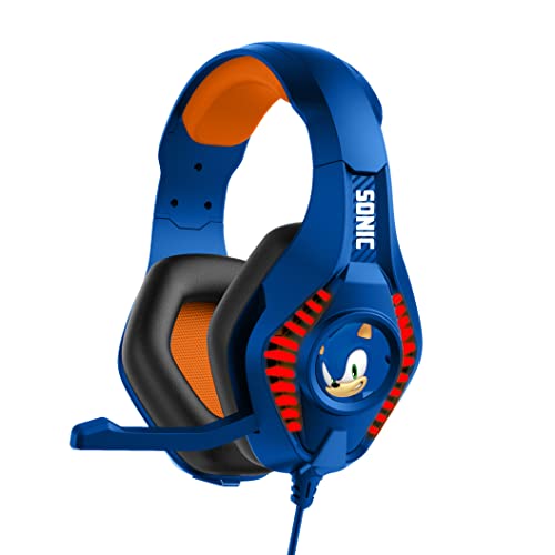 OTL Technologies SH0976 Sonic The Hedgehog Pro G5 Gaming-Kopfhörer mit Kabel, Blau von OTL Technologies