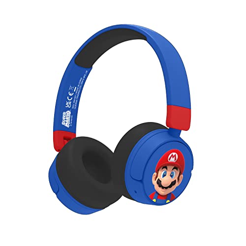 OTL Technologies SM1001 Super Mario Kabellose Kinder-Kopfhörer, Blau von OTL Technologies