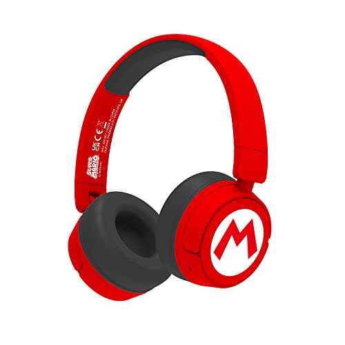 OTL Technologies SM1016 Super Mario Kabellose Kinder-Kopfhörer, Rot von OTL Technologies