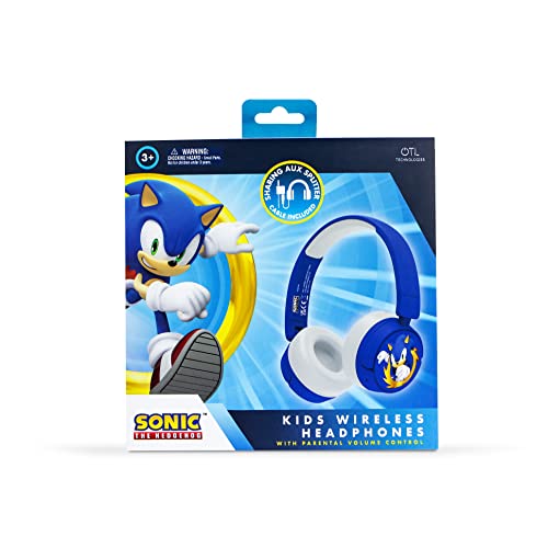 OTL Technologies Sonic – The Hedgehog Kinder-Kopfhörer, kabellos, SH0985, blau, Einheitsgröße von OTL Technologies