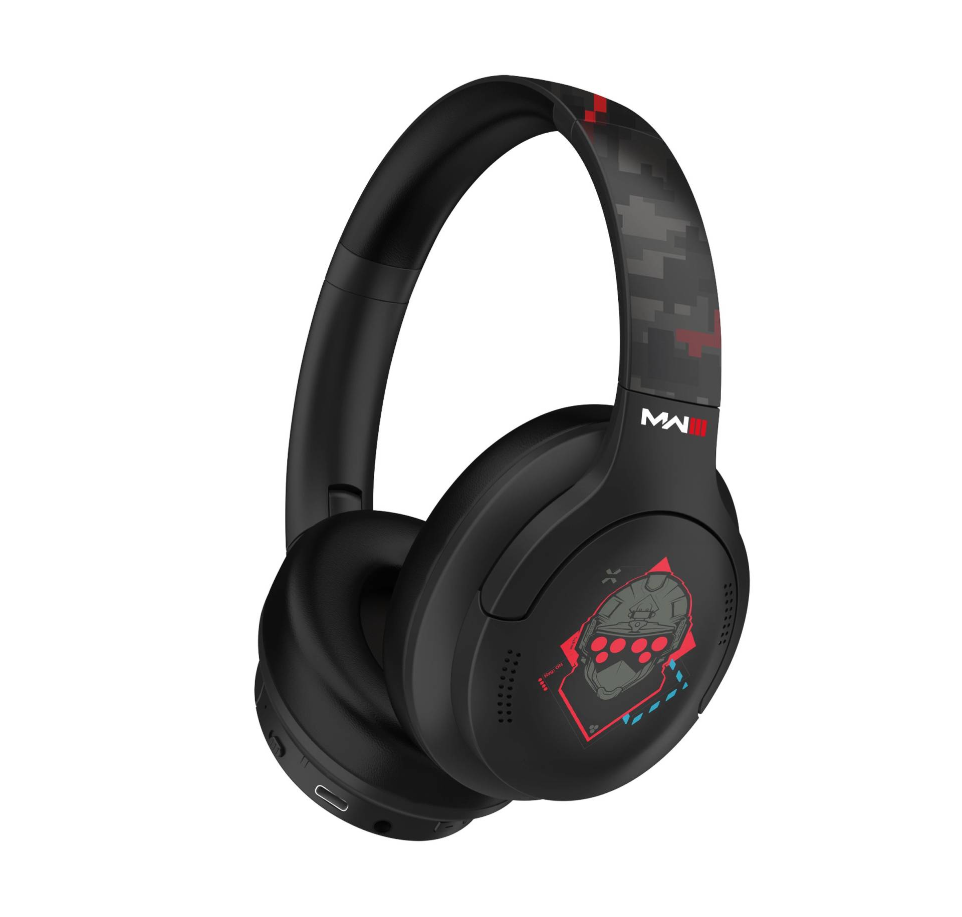 OTL - Call of Duty Black pixel design Active noise cancelling headphone von OTL