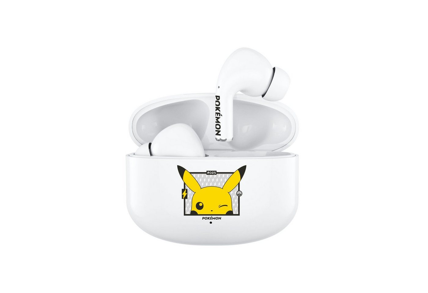 OTL Pokémon Pikachu Bluetooth 5.1 Kinder-Kopfhörer mit Ladebox Bluetooth-Kopfhörer (Google Assistant, Siri, Alexa, Voice Assistant, Bluetooth, True Wireless, Hochwertiger Sound, Leichtes Gewicht) von OTL