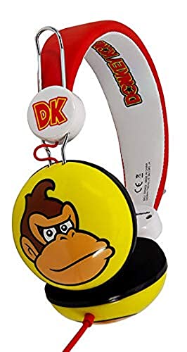 OTL Technologies Donkey Kong Wired Headphones, DK0652, Weiß, Rot, Gelb, one Size von OTL