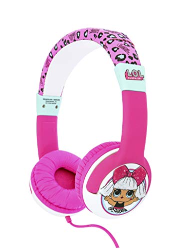 OTL Technologies LOL Surprise My Diva JUNIOR Kopfhörer (gepolsterte Bügel, größenverstellbar, mit Kabel, für Kinder, Lautstärkenbegrenzung auf 85 dB, Unisex) - offizielles Lizenzprodukt, Kinder (größenverstellbar) von OTL
