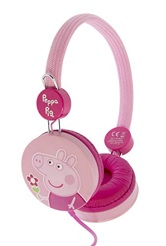 OTL Technologies Peppa Pig Stereo Kopfhörer für Kinder mit kindgerechter Lautstärkebegrenzung (max. 85 dB) und verstellbarem Kopfband von OTL