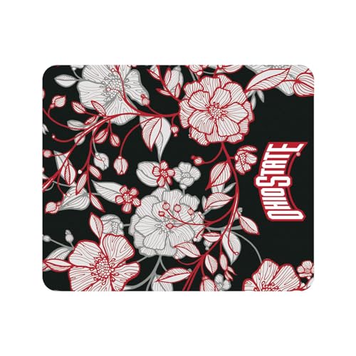 OTM Essentials Ohio State University V2 Mauspad, Florale Spitze, Schwarz von OTM Essentials