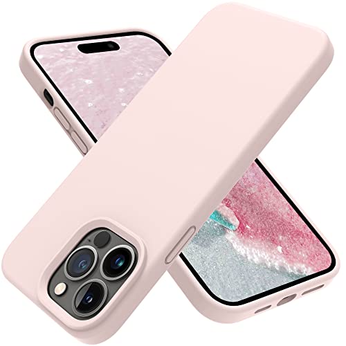 OTOFLY Entworfen für iPhone 14 Pro Hülle, Silikon Stoßfest Slim Dünn Handyhülle für iPhone 14 Pro 6,1 Zoll (Kreiderosa) von OTOFLY